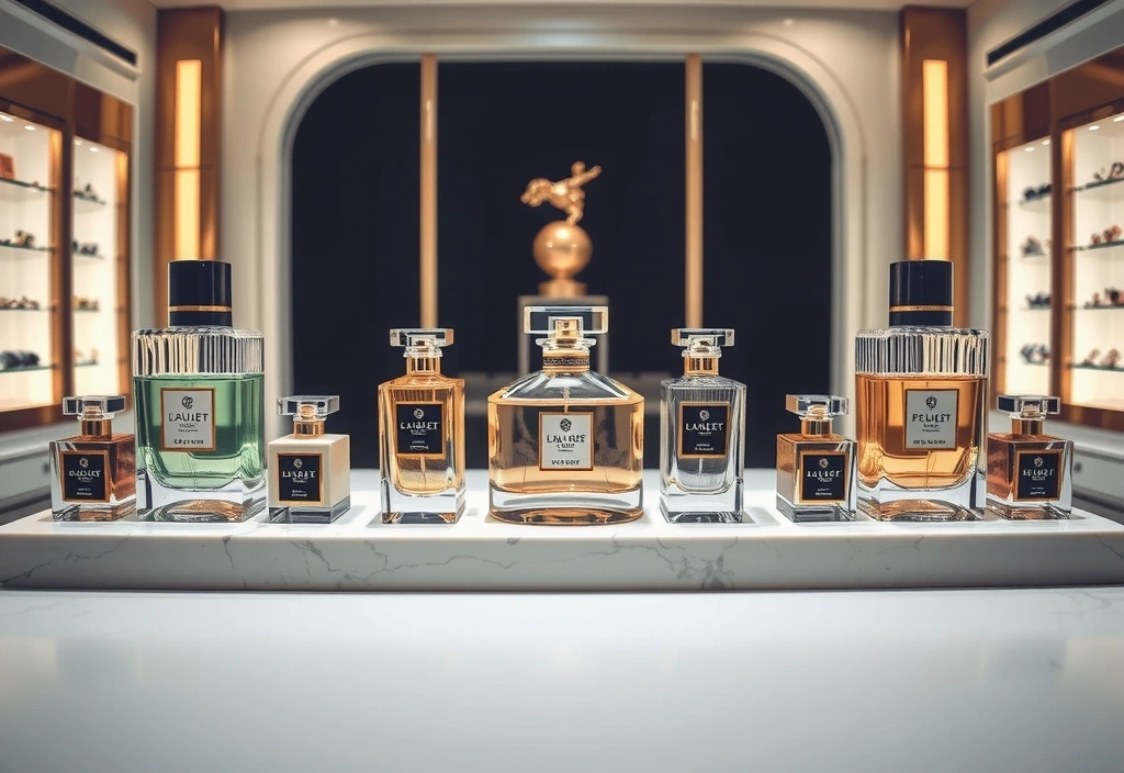 Luksusowe perfumy na eleganckiej powierzchni