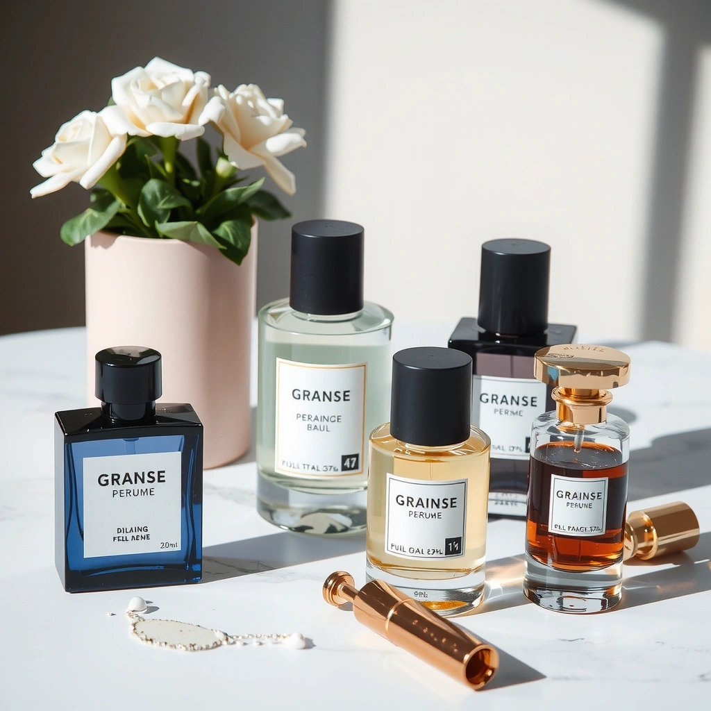 Tło kolekcji perfum